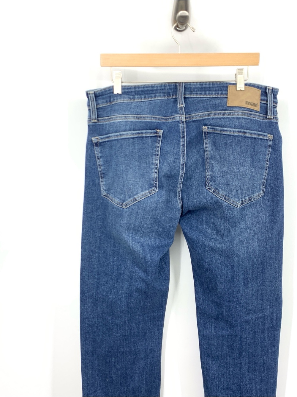 MAVI Men Size 34 x 32 Jeans Zach Straight Leg Pants Light Wash Organic Stretch - Picture 4 of 6